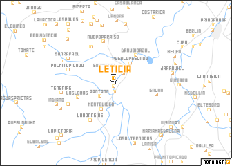 map of Leticia