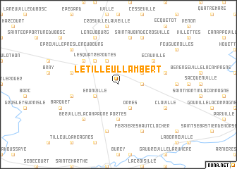 map of Le Tilleul-Lambert
