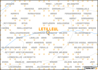 map of Le Tilleul