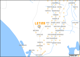 map of Létira