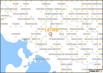 map of Le Tiro