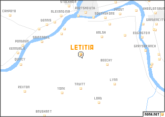 map of Letitia
