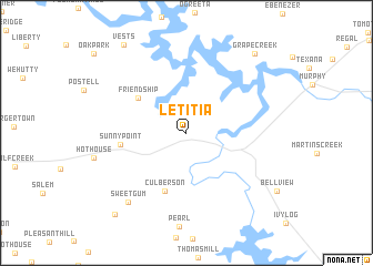 map of Letitia