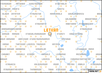 map of Letkan