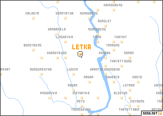 map of Letka