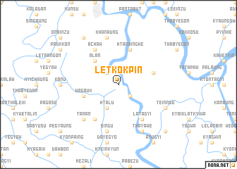 map of Letkokpin