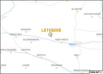 map of Letkovka