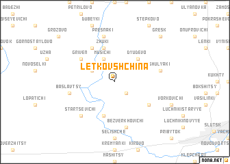 map of Letkovshchina