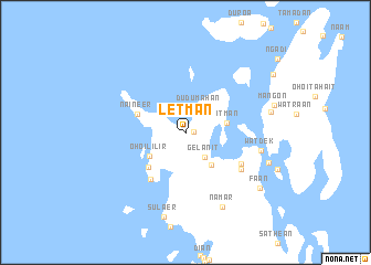 map of Letman