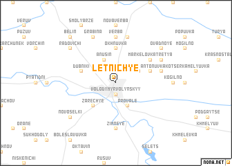 map of Letnichʼye