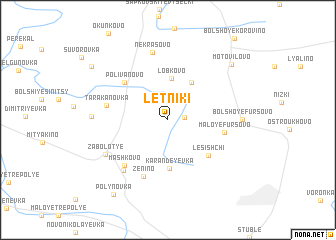 map of Letniki