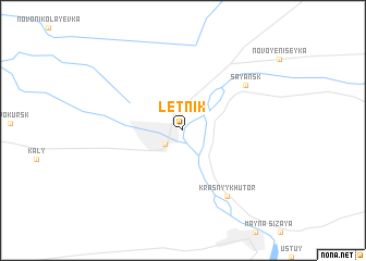 map of Letnik