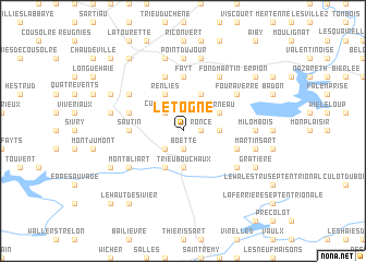 map of LʼÉtogne