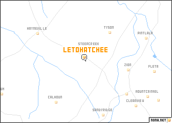 map of Letohatchee