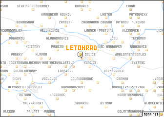 map of Letohrad