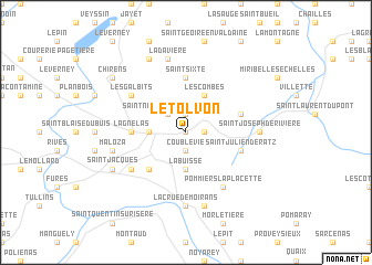 map of Le Tolvon