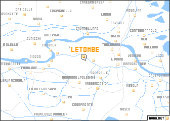 map of Le Tombe
