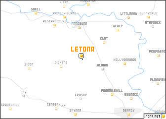 map of Letona