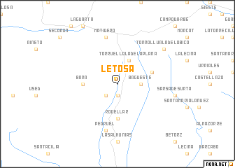 map of Letosa