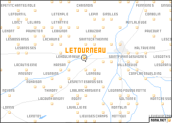 map of Le Tourneau