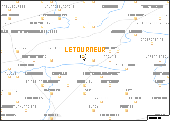 map of Le Tourneur