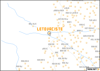 map of Letovačište