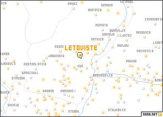 map of Letovište