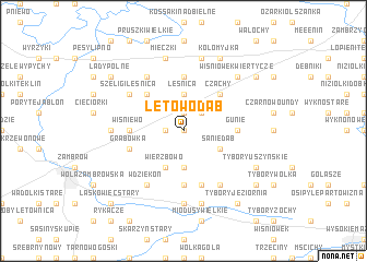 map of Łętowo-Dąb