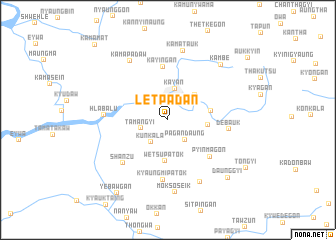 map of Letpadan