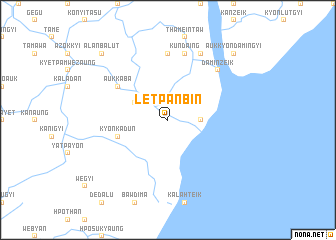 map of Letpanbin