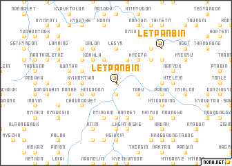 map of Letpanbin