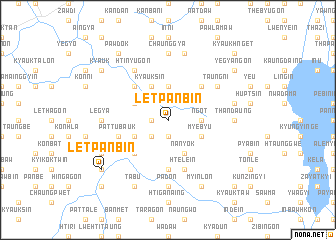 map of Letpanbin