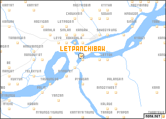 map of Letpanchibaw