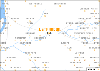 map of Letpandon