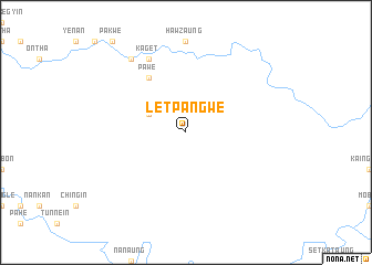 map of Letpangwe