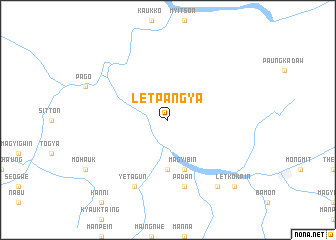 map of Letpangya