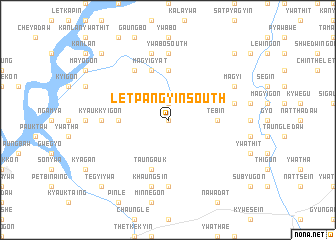 map of Letpangyin South