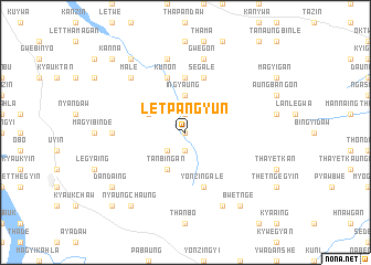 map of Letpangyun