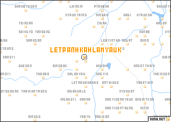 map of Letpanhkahla Myauk