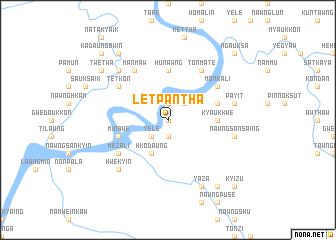 map of Letpantha