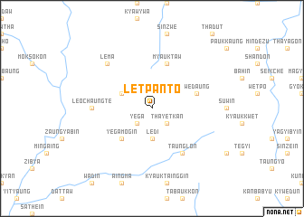 map of Letpanto