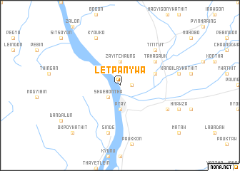 map of Letpanywa