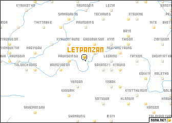 map of Letpanzan