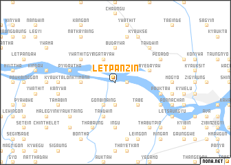 map of Letpanzin