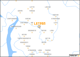 map of Letpan