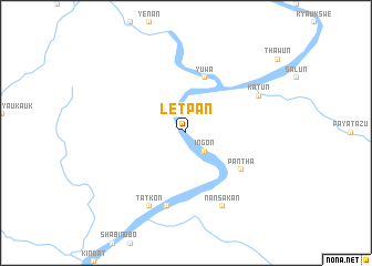 map of Letpan