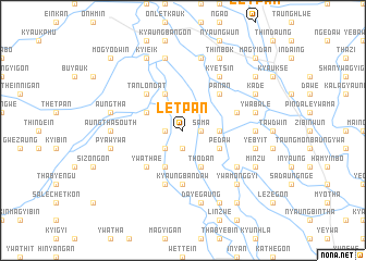 map of Letpan