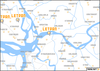 map of Letpan