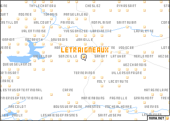 map of Le Traigneaux