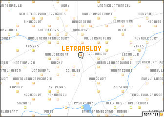 map of Le Transloy